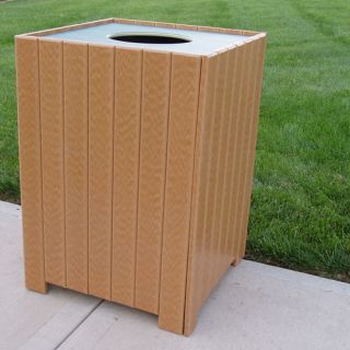 32 Gal Recycled Plastic Standard Square Receptacle by Frog Furnishings
