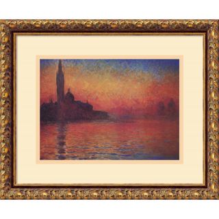 Claude Monet Dusk, Sunset in Venice, 1908 Framed Art Print 17 x 14