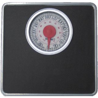 Trimmer Silver Frame Mechanical Bathroom Scale with Square Display