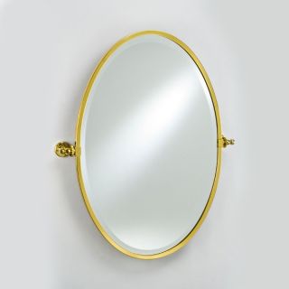 Afina Radiance Oval Gear Tilt Mirror   18 x 26 in.   Wall Mirrors