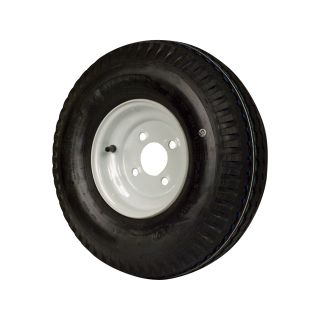 4-Hole High Speed Standard Rim Design Trailer Tire Assembly — ST175/80D-13 tire, Model# DM175D3C-4T  13in. High Speed Trailer Tires   Wheels