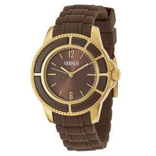 Versus Versace Womens Tokyo Gold Ion plated Stainless Steel Brown