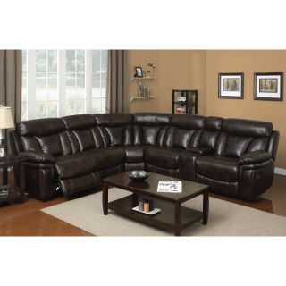 E Motion Furniture Dark Brown Cypress 7 Piece Dual Reclining Sectional