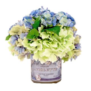 Spring Additions Assorted Hydrangea Decoupage Pot by Creative Displays