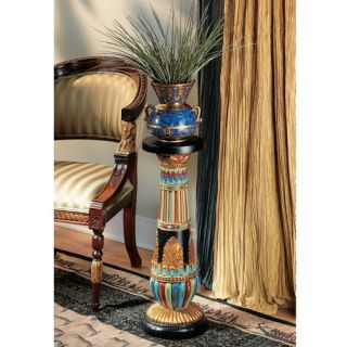 Design Toscano Regal Egyptian Luxor Pedestal Plant Stand