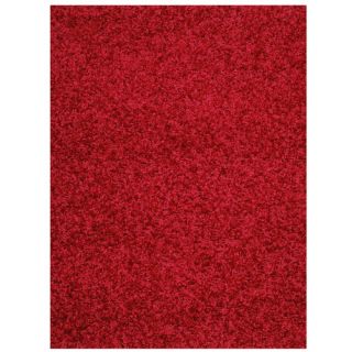 Mayberry Rug Super Shag Cloud Red Area Rug