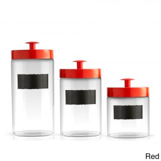 Chalkboard 3 piece Glass Canister Set   Shopping