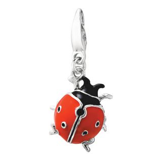 Sterling Silver/ Enamel Ladybug Charm  ™ Shopping   Big