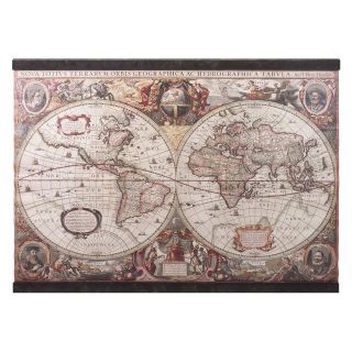 IMAX Beaumont Antique Globe Wall Decor   54W x 39.5H in.   Wall Art