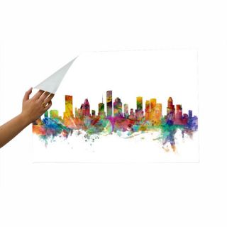Houston Texas Skyline Wall Mural by Americanflat