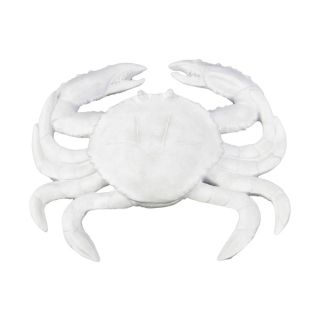 Matte Silver Resin Crab Figurine