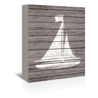 Wood Quad Sailboat Graphic Art on Wrapped Canvas by Americanflat