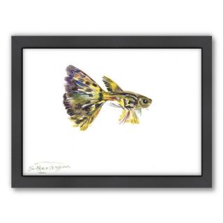 Guppy Framed Painting Print