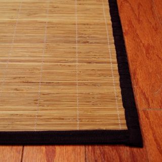 Asian Hand woven Natural Rayon from Bamboo Rug (18 x 28)   13364158