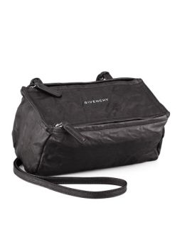 Givenchy Pandora Mini Leather Crossbody Bag, Black