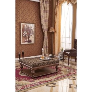 Classic Black Floral Tufted Ottoman Bench   17348377  