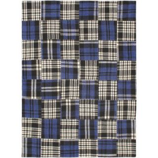 Blue Scottish Patch Area Rug by Ecarpet Gallery