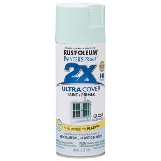 Painters Touch Ultra Cover Gloss Aerosol Paint 12ozOcean Mist