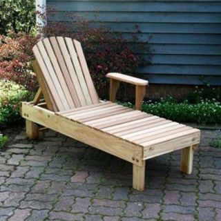 Creekvine Designs American Forest Cedar Chaise Lounge   Outdoor Chaise Lounges