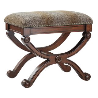 Rayas Black and Beige Accent Stool