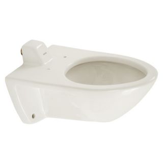 Commercial Wall Mount Flushometer 1.28 GPF Elongated Toilet Bowl Only