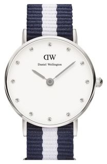 Daniel Wellington Classy Glasgow Crystal Index NATO Strap Watch, 26mm