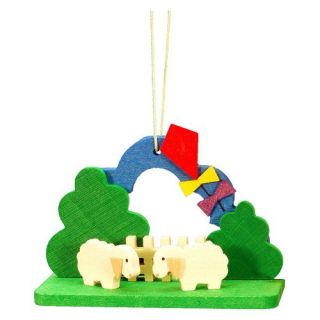 Christian Ulbricht Lambs with Kite Ornament   Ornaments