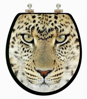 Topseat 6TS3R1253CP Leopard Round 3D Toilet Seat