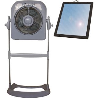 Sunforce Solar Fan with Light — Model# 351CS80VCB