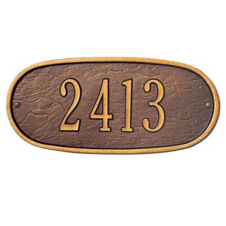 Whitehall Products Oval Standard Address Plaque