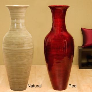 Mahogany Bamboo 47 inch Floor Vase and Branches