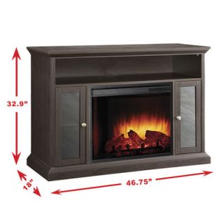 Pleasant Hearth Riley Media Cabinet and 23 Electric Fireplace