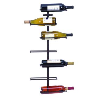 Woodland Imports Thion Wall Mount 7 Horizontal Slot Wine Rack   Wine Racks