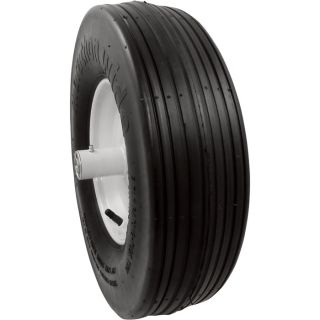 Marathon Tires Pneumatic Wide Wheelbarrow Tire — 5/8in. Bore, 4.80/4.00-8in. Wide