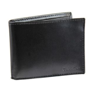 Calvin Klein Mens Bi fold Leather Wallet and Passcase  