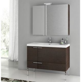 ACF by Nameeks ACF ANS26 W New Space 39 in. Single Bathroom Vanity Set   Wenge   Bathroom Vanities