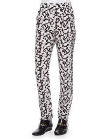 Derek Lam 10 Crosby Printed Track Trousers