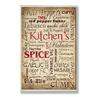 Stupell Industries Home Décor Kitchen and Spice Words Textual Art