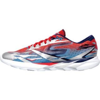 Mens Skechers GOmeb Speed 3 Silver/Blue/Red   17212366  