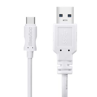 BasAcc 3 / 6 feet SuperSpeed Type C USB C to USB 3.0 Cable for Apple