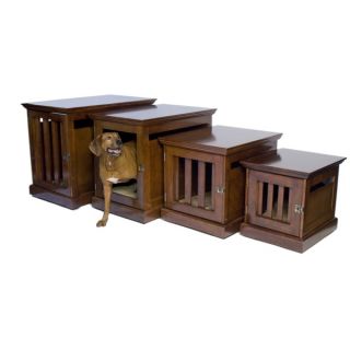 DenHaus Mahogany Townhaus Wooden Pet Crate   15937163  