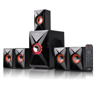beFree Sound Orange 5.1 Channel Surround Sound Bluetooth Speaker