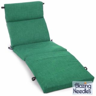Blazing Needles Outdoor Spun Poly Chaise Lounge Cushion