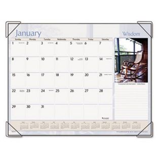 AT A GLANCE Visual Organizer Recycled Inspirational Desk Pad   22 x 17 in.   2012   Office Desk Accessories