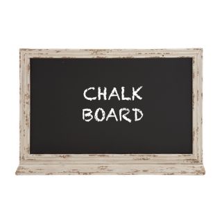 39 inch Shabby Chic Distressed Antique Ivory Wood Wall Chalkboard
