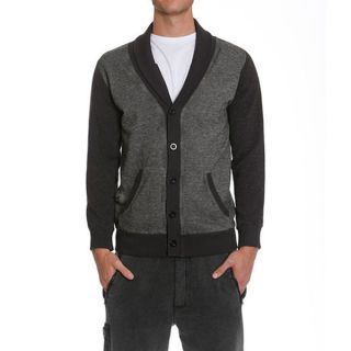 Members Only Mens French Terry Washed Cardigan   Shopping
