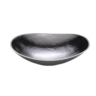 Whisper Black 14 inch Oval Bowl (Set of 2)