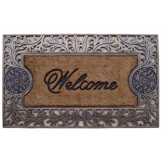 Rubber and Coir Brush Large Doormat
