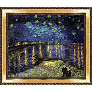 Starry Night Over The Rhone by Vincent Van Gogh Framed Painting by