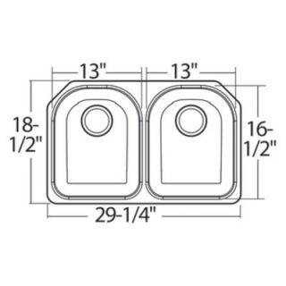 1800 Series Double Bowl Kitchen Sink